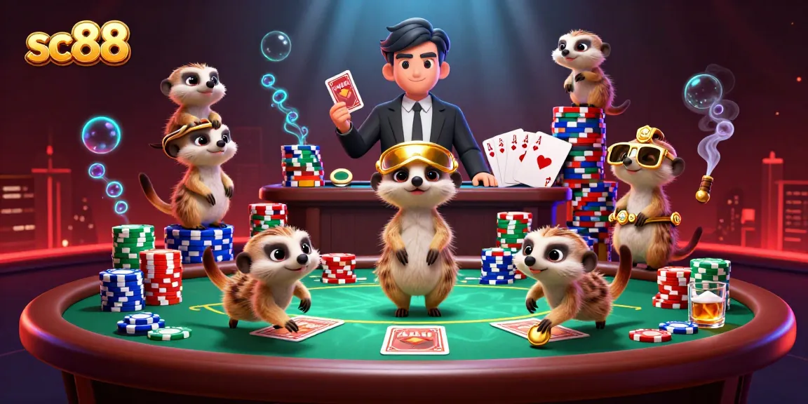 Experience the excitement of sc88 with meerkats running a vibrant casino operation.