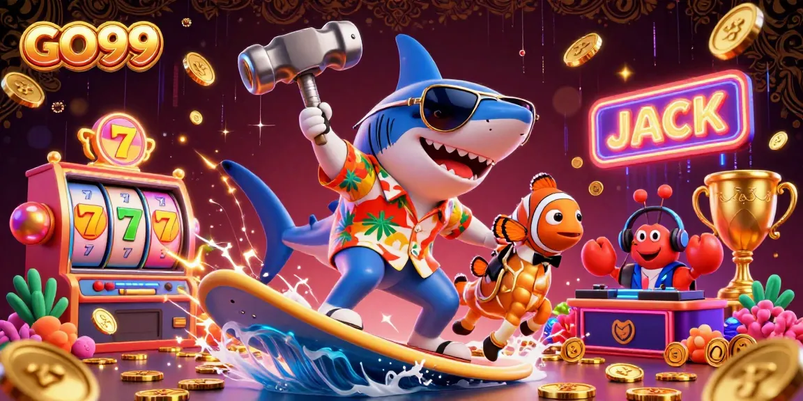 Experience the thrill of GO99 slots with vibrant casino characters and exciting gameplay.