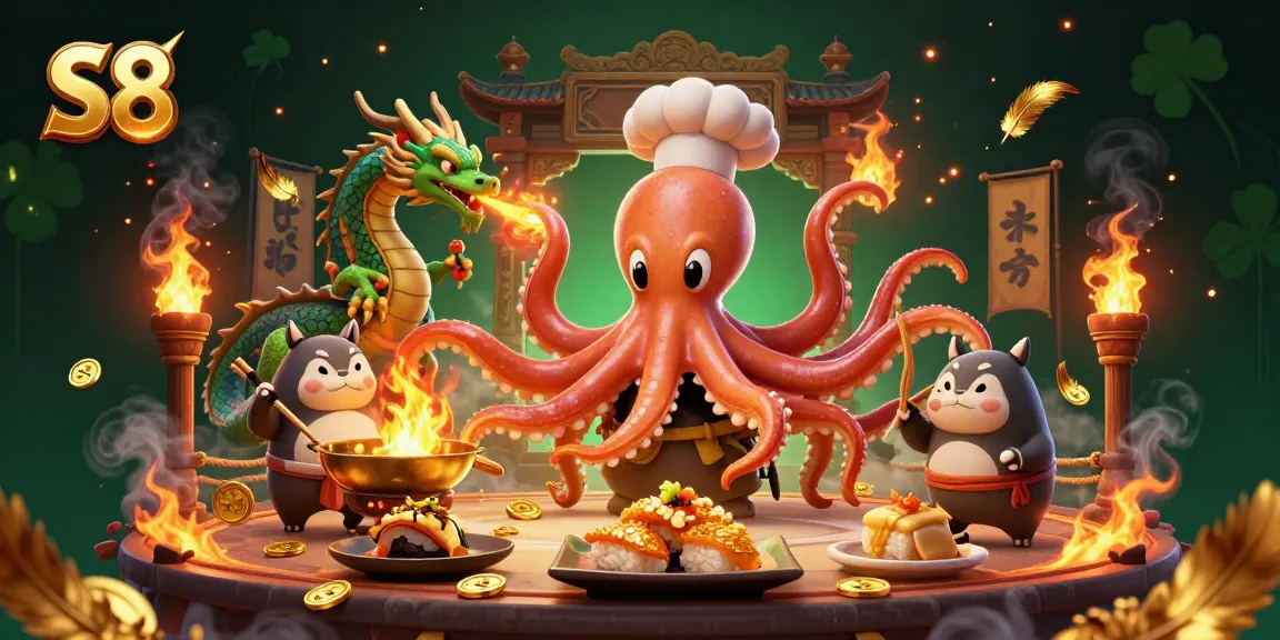 S8 delivers thrilling online gambling experiences with its dynamic gaming scene featuring vibrant characters and gold elements.
