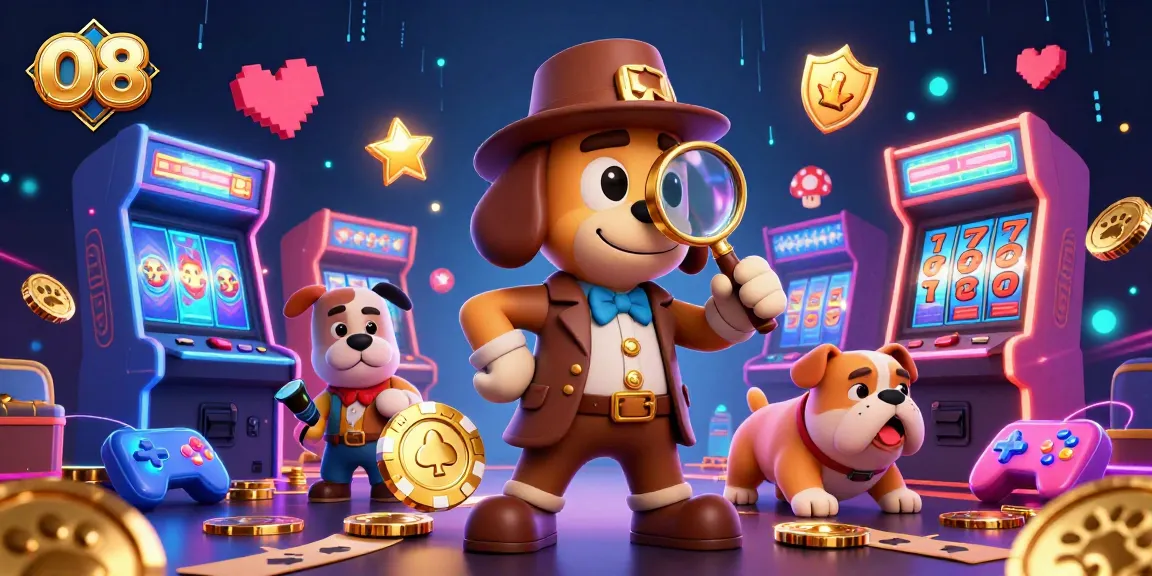 Experience thrilling slots at O8, featuring charismatic characters and vibrant casino elements in action.
