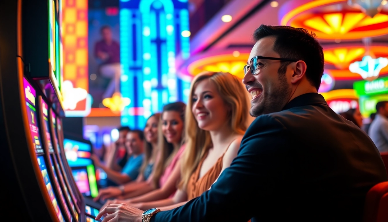 Pelajari cara bermain slot777 yang menarik dengan mesin slot berwarna-warni di latar belakang.