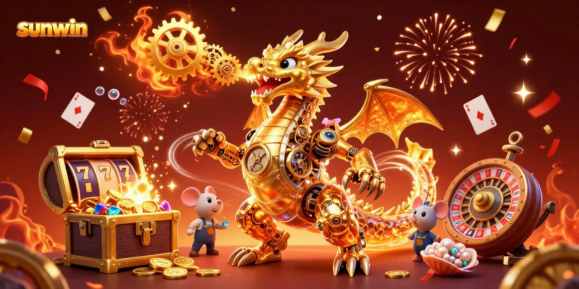 Engage in the exhilarating world of sunwin-inspired online casino gaming with vibrant slot reels and lively characters.