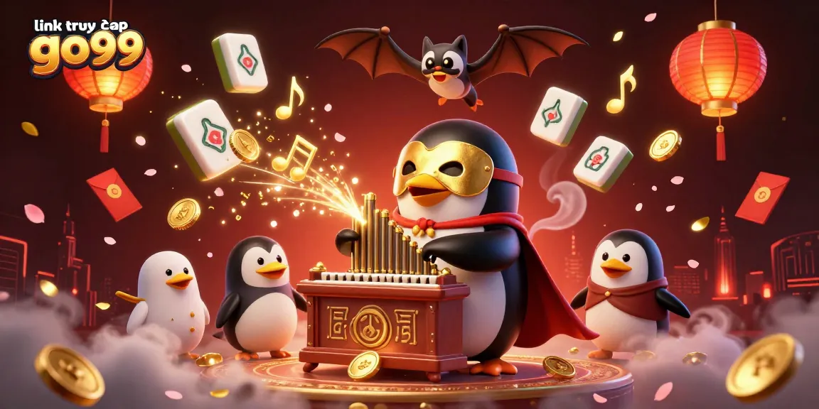 Experience the excitement of gaming at link truy cập go99 with a vibrant 3D illustration of a casino scene.