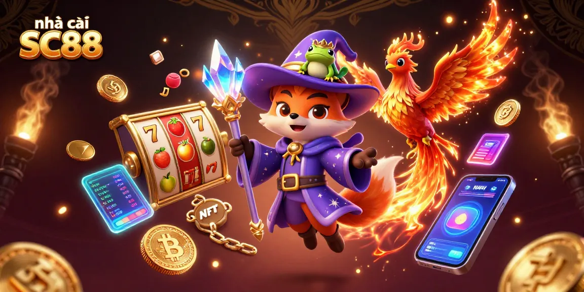 Engage with nhà cái SC88's thrilling casino world featuring mystical characters and vibrant gaming elements.