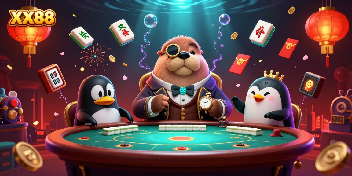 XX88 captivates with underwater poker action featuring vibrant characters and festive elements.