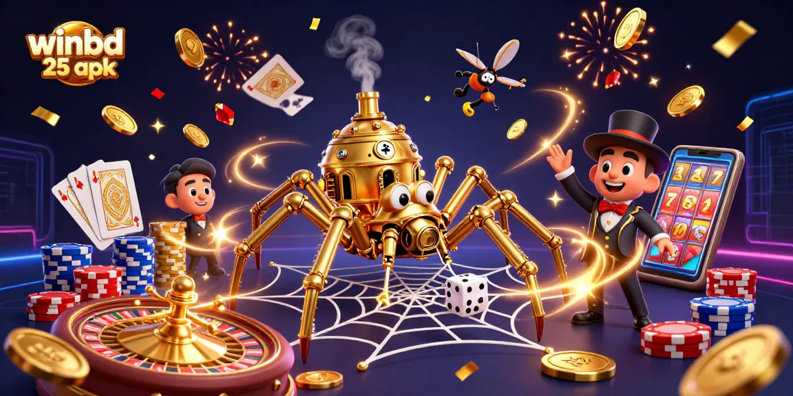 Engage with winbd 25 apk's vibrant casino experience featuring steampunk elements and dynamic game visuals.