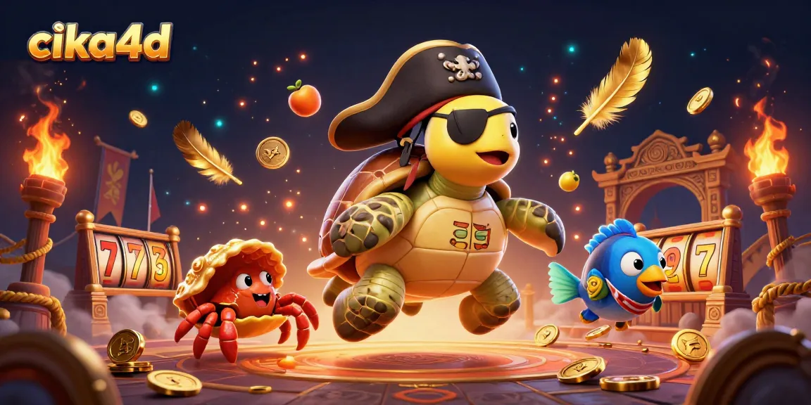 Cika4d showcases exciting slot gameplay featuring pirate-themed characters and treasure