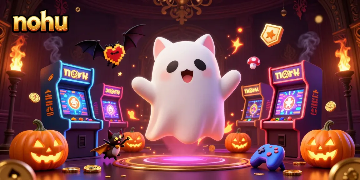 Revamp your gaming experience at nohu with a thrilling haunted casino scene featuring engaging characters.