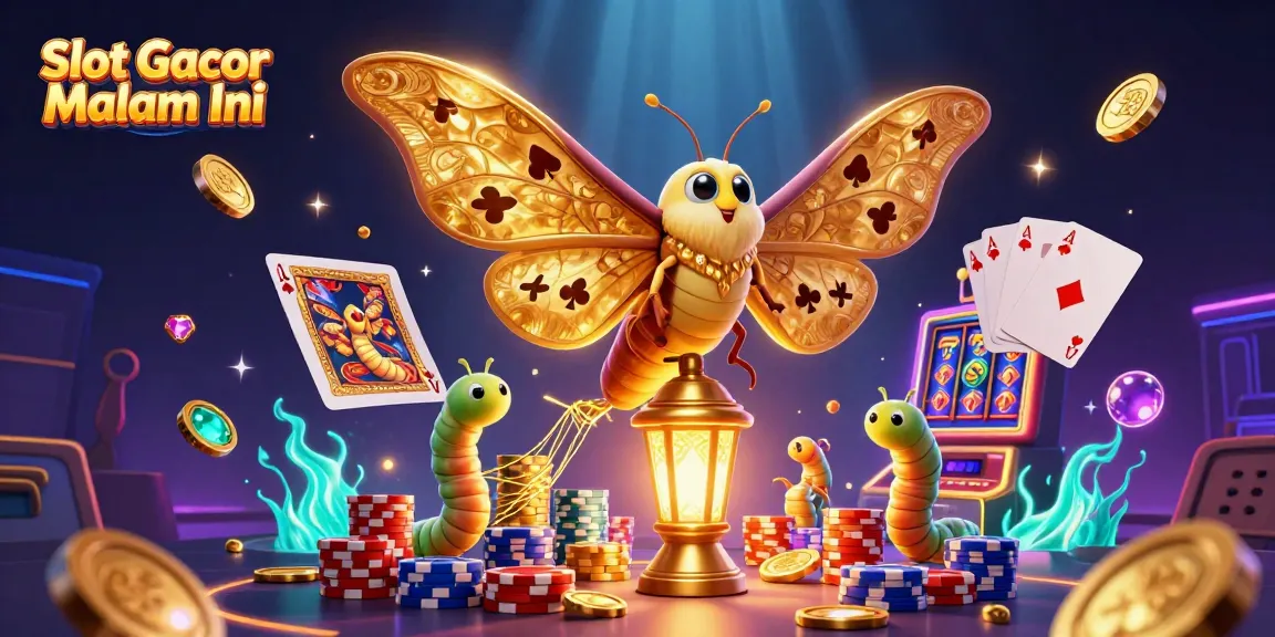 Experience Slot Gacor Malam Ini with dazzling golden visuals and dynamic gambling scenes.