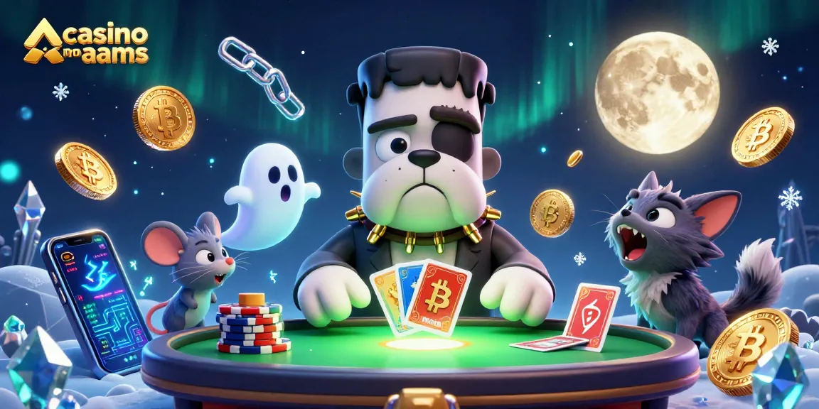 Gioca al casino non AAMS con il bulldog Frankenstein che distribuisce carte in un'atmosfera spaventosa.