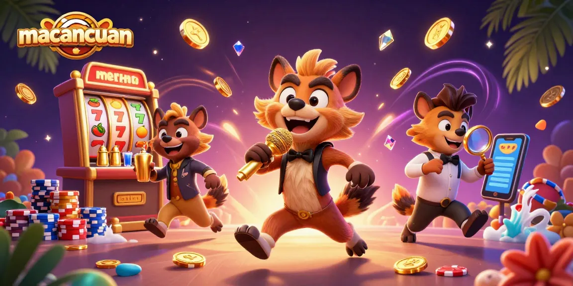 Macancuan menawarkan pengalaman kasino interaktif dengan hyenas lucu dan slot responsif yang penuh peluang.